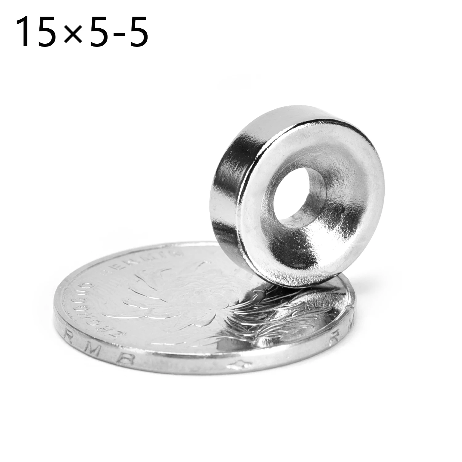 

5~300PCS 15x5-5 mm N35 Super Powerful Magnets 15*5 mm Hole 5 mm Permanent Neodymium Magnetic Countersunk Round Magnet 15*5-4