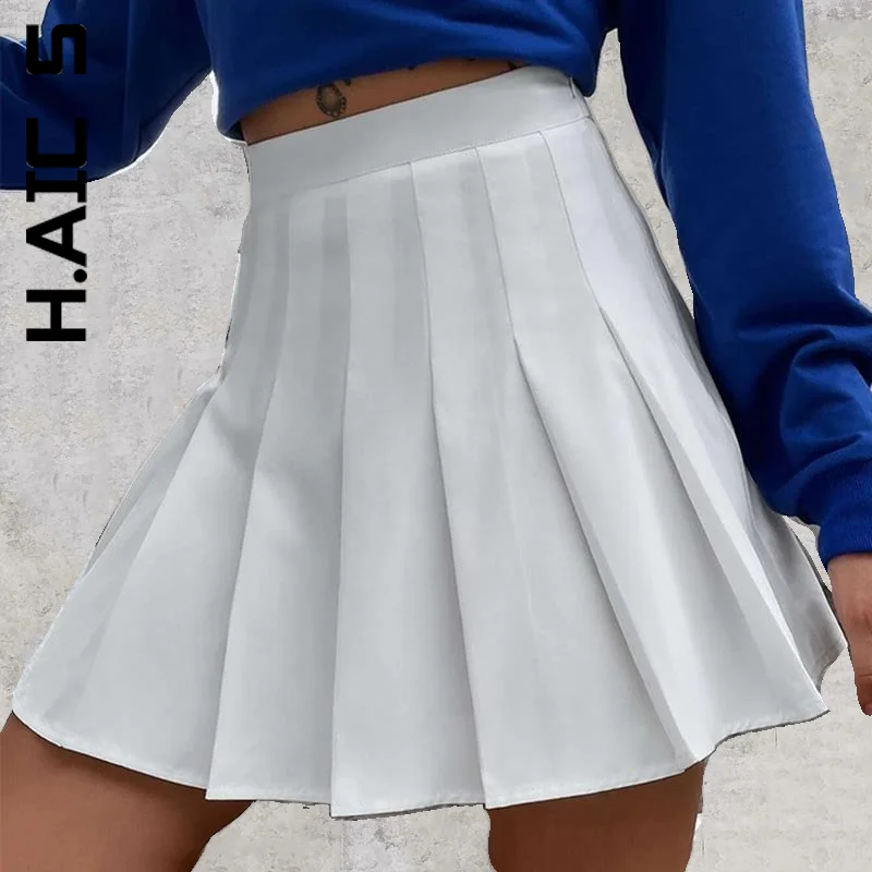 

H.Aic S Skirt Women Fashion Short Skirt Trendy Soft Women Skirt Preppy Style Cute Y2k Skirt Vintage Bottoms Hip Casual Female