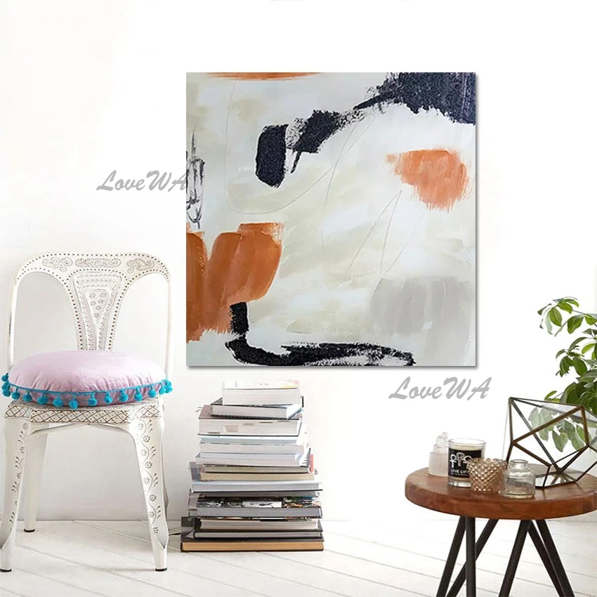 

Linen Canvas Artwork Framless New Arrival Contemporary Simple Abstract Painting Outdoor Wall Art Decor Picture For Living Room