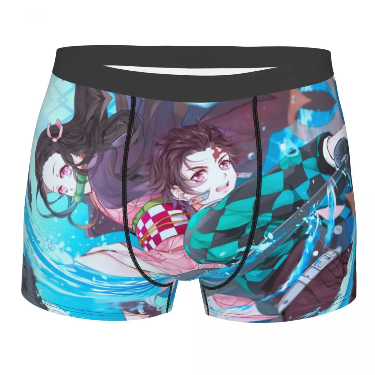 

Demon Slayer Kimetsu no Yaiba Anime Nezuko Underpants Breathbale Panties Man Underwear Print Shorts Boxer Briefs