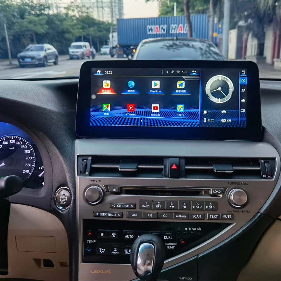 

12.3inch Android 10 8+64g Car Gps Multimedia For Lexus Rx270 Rx350 450h