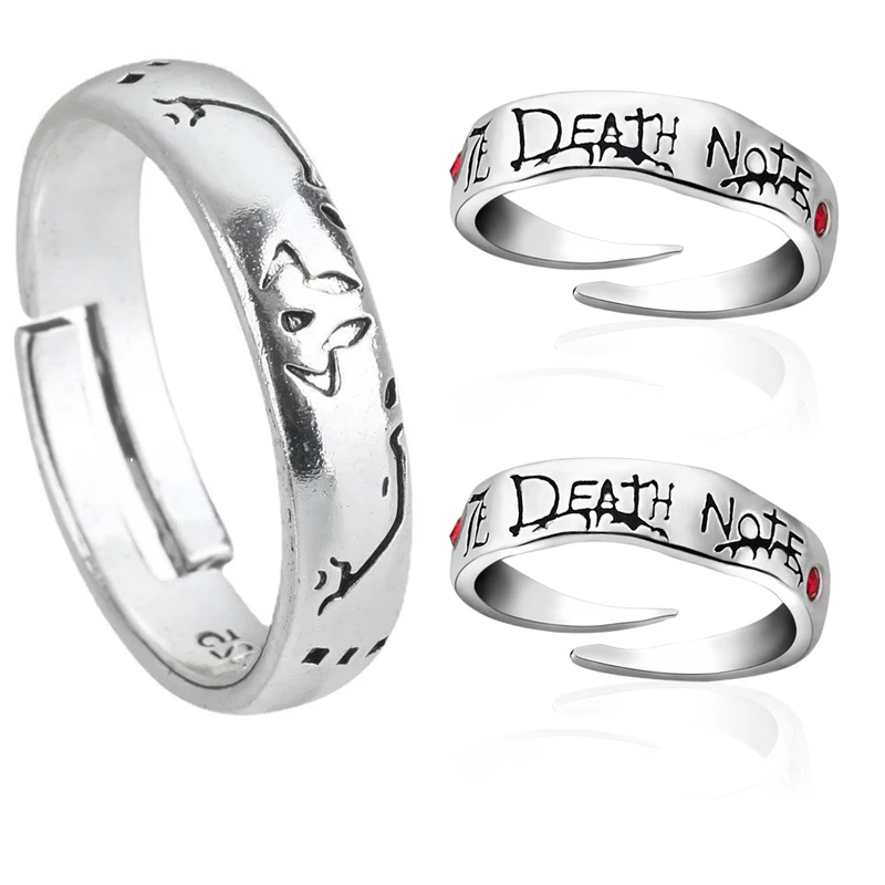

salongfang Anime Trafalgar D Water Law Rings Cosplay Straw Hat Design Ring Adjustable Unisex Jewelry Prop Accessories Gift
