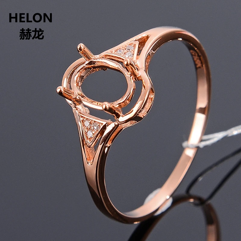 

Женское Обручальное кольцо из розового золота с бриллиантами, 5 х7 мм