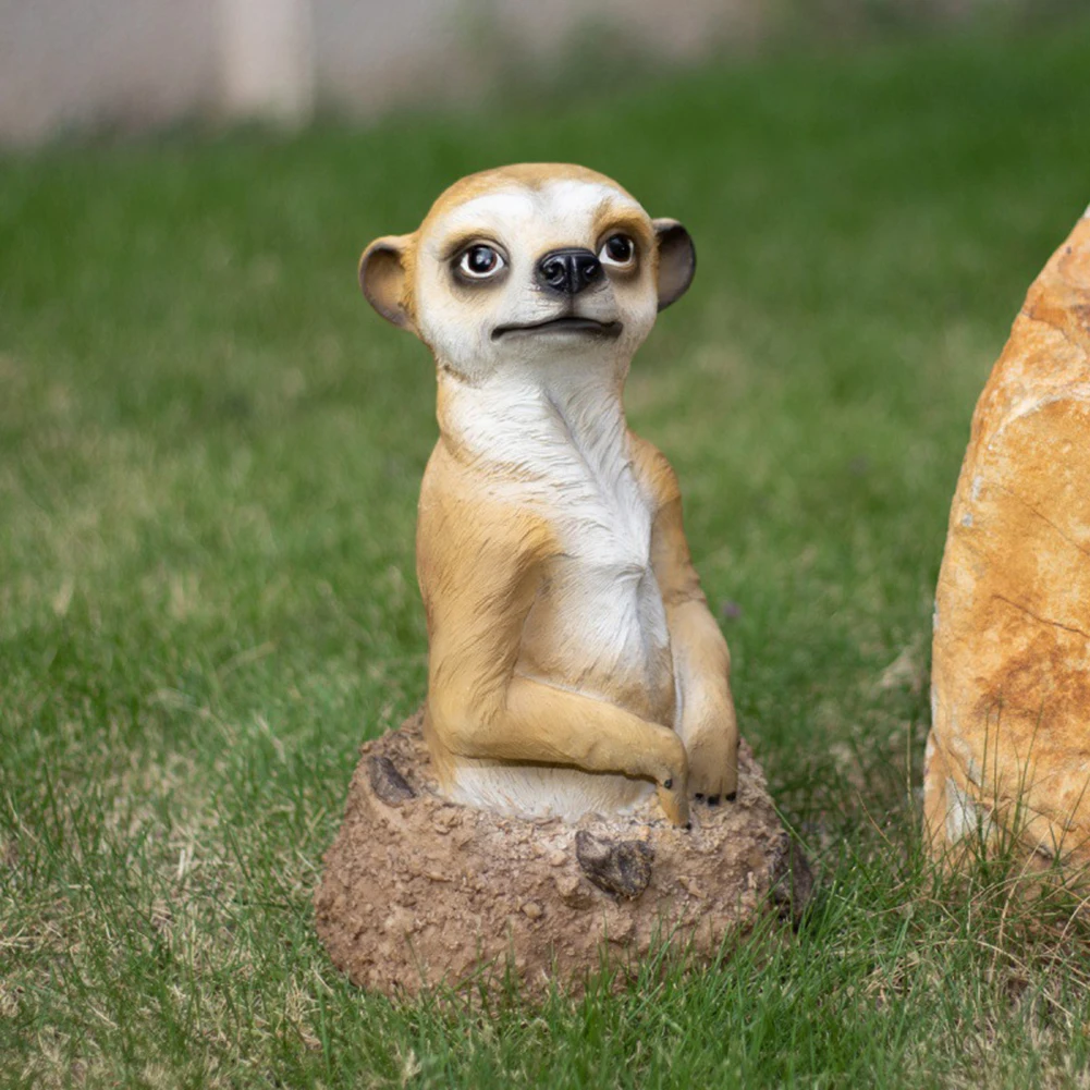 

Полимерные фигурки Мангуста, ландшафтный уличный двор, сказочный сад, Имитация животных, скульптура, украшение