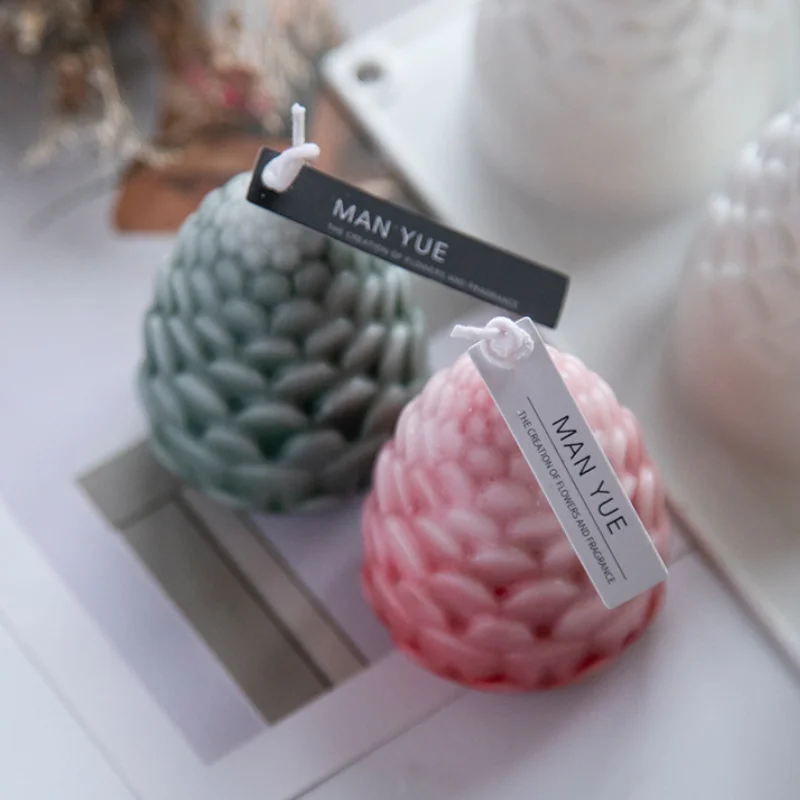 

3D Christmas Pine Cones Silicone Candle Mold DIY Handmade Aromatherapy Candles Creative Pastry Cupcake Silicone Mould