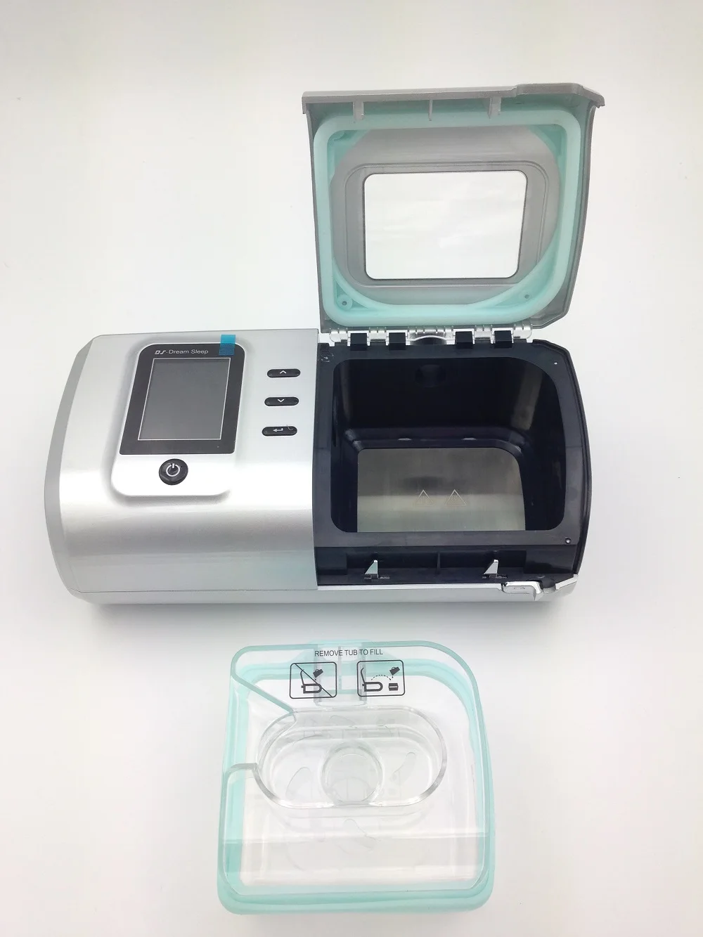 Фото Портативный CPAP-аппарат Rainbow DS-6 с автоматическим электрическим подключением, класс II, с подогревом и увлажнителем, металлический/стальной/акриловый корпус, сертифицирован CCC №1