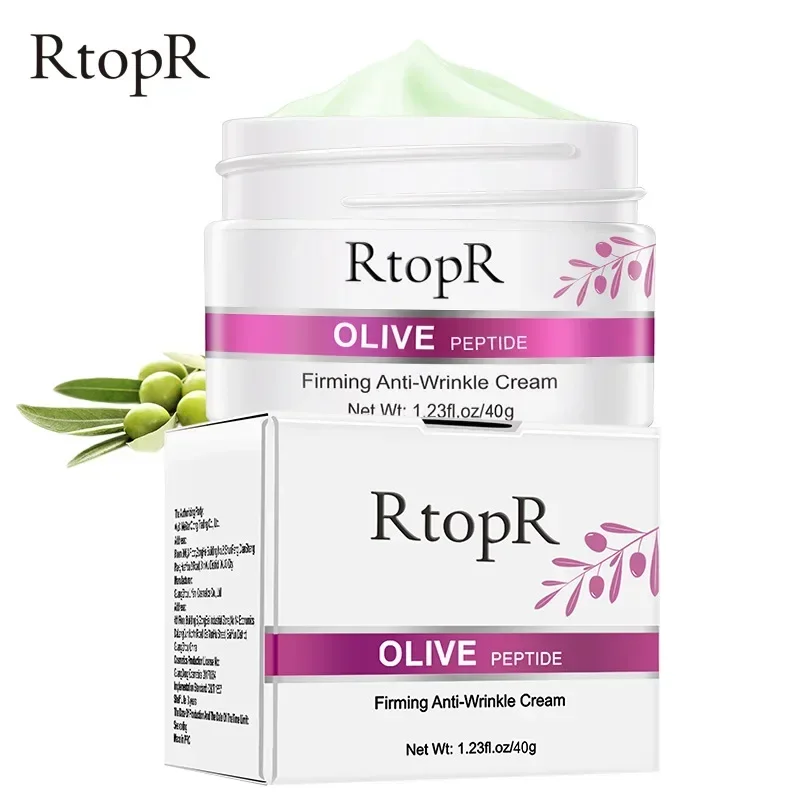 Оливковый пептидный укрепляющий крем для лица уменьшает старение подтягивает