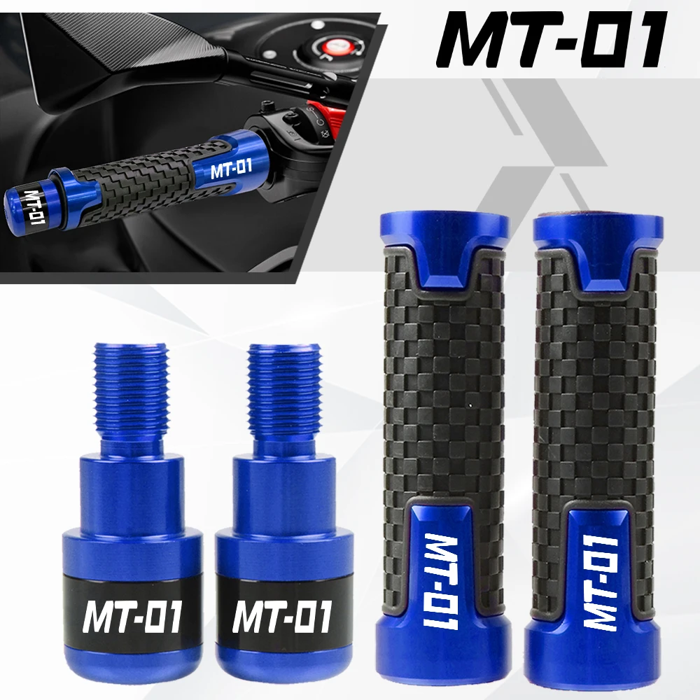 

For Yamaha MT01 MT 01 MT-01 2005-2012 2008 2009 2011 7/8" 22mm CNC Motorcycle Handlebar Grips Hand grip Handle bar ends Cap Plug