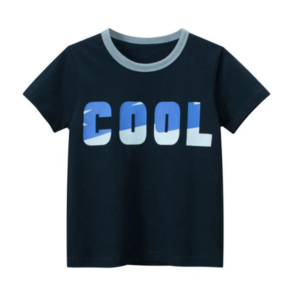 

Toddler Boy Shirts Summer Cotton Letter Print Childrens Boutique Clothing
