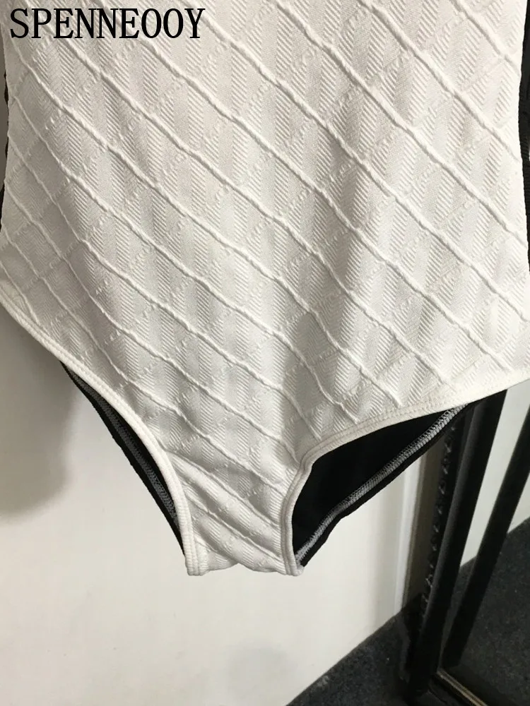SPENNEOOY модный подиумный летний пляжный стиль сексуальный белый цвет купальники