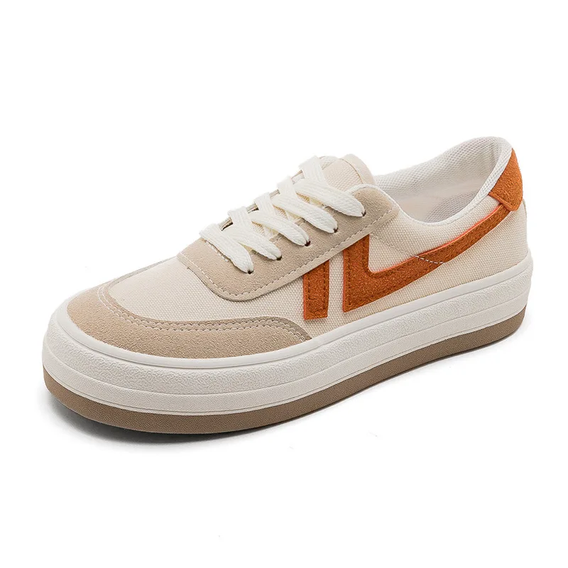 New Casual Shoes Women's 2022 Spring Ulzzang Tide Canvas Shoes New All-match Flat Fashion Women's White Shoes Free Shipping