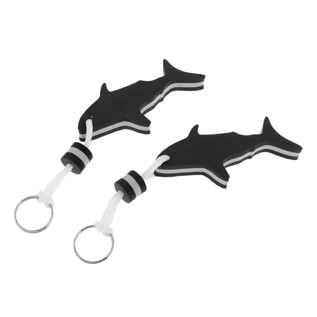 

2x Shark EVA Floating Keychain for Kayak Beach Seaside Drifting