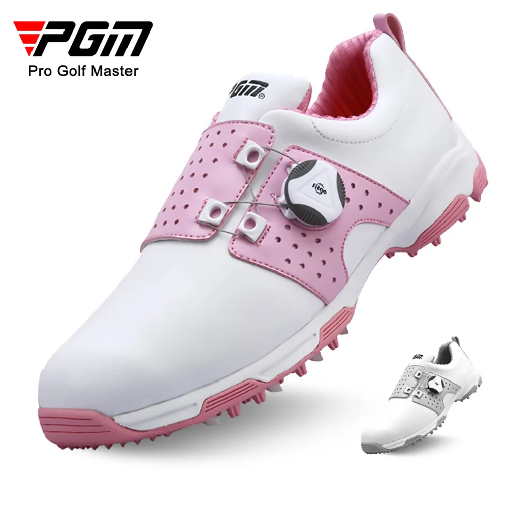 

PGM Women Golf Shoes leisure Ladies Breathable Non-Slip Trainers Shoes Lightweight Knob Buckle Shoelace Sneakers XZ098