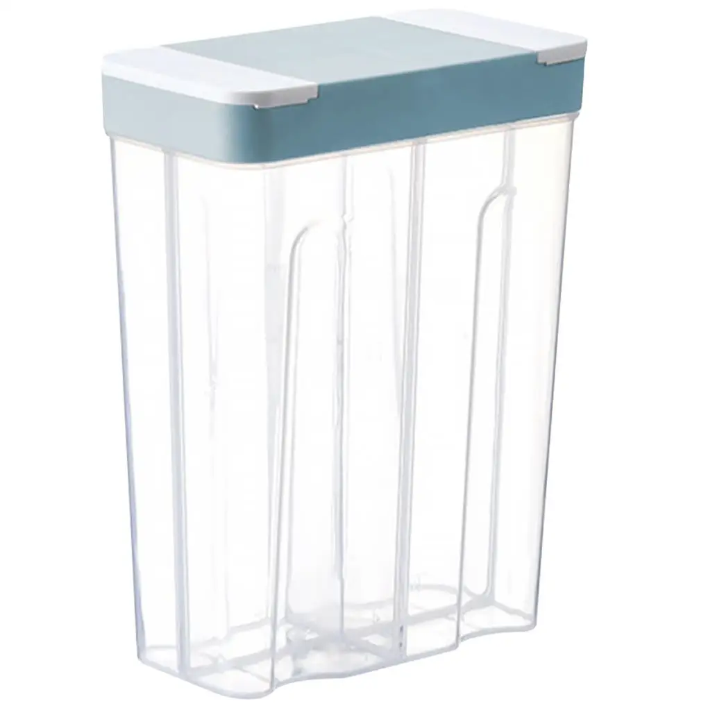 

2.6L Food Seal Container 4-grid Rice Beans Flour Storage Jar Transparent Plastic Food Preserve Box PP Durable Food Storage Box