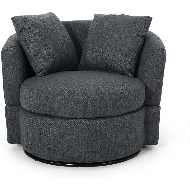 

Металлический поворотный клубный стул, уголь + черный