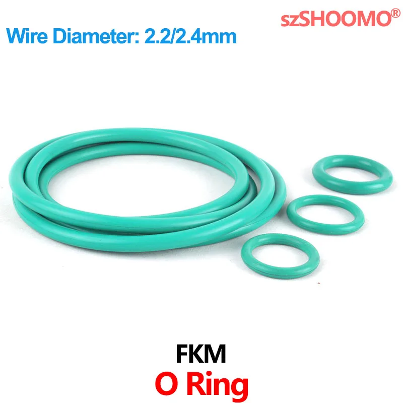 

Fluorine Rubber O-Rings FKM Seal O Ring Gasket for Machinery Plumbing WD 2.2/2.4mm