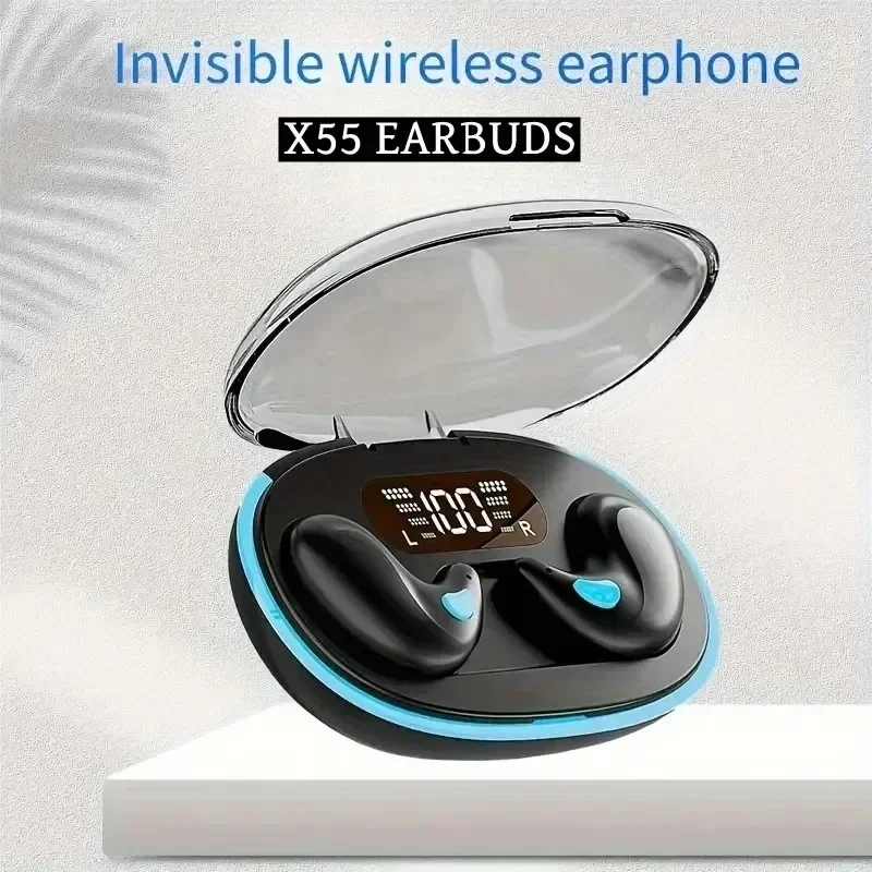 Беспроводные Bluetooth-наушники X55 скрытые стереонаушники с микрофоном