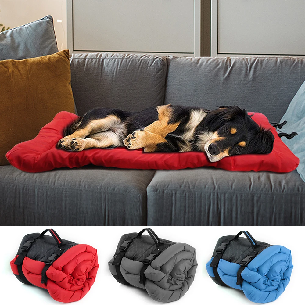 

Portable Big Dog Bed Outdoor Pet Couch Mat Beds Foldable Puppy Kennel Sofa Bench Cushion Waterproof For Small Large Dogs Beds