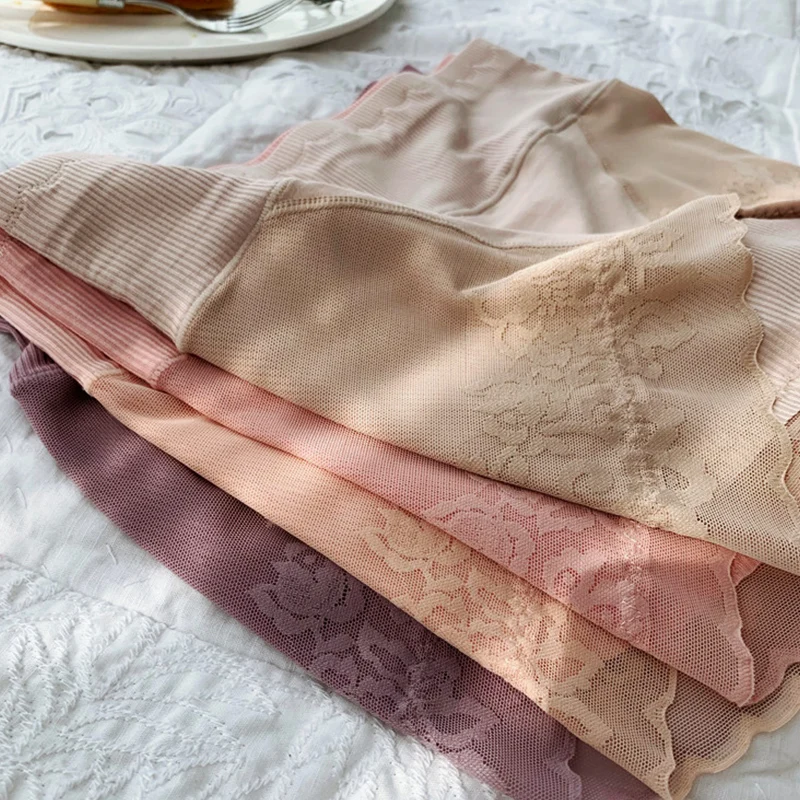 Маленькие боксеры с высокой талией кружевное нижнее белье безопасные шорты