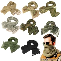 tactical scarf camouflage mesh neck scarf military net keffiyeh sniper face scarf veil shemagh head wrap face scarf bandana
