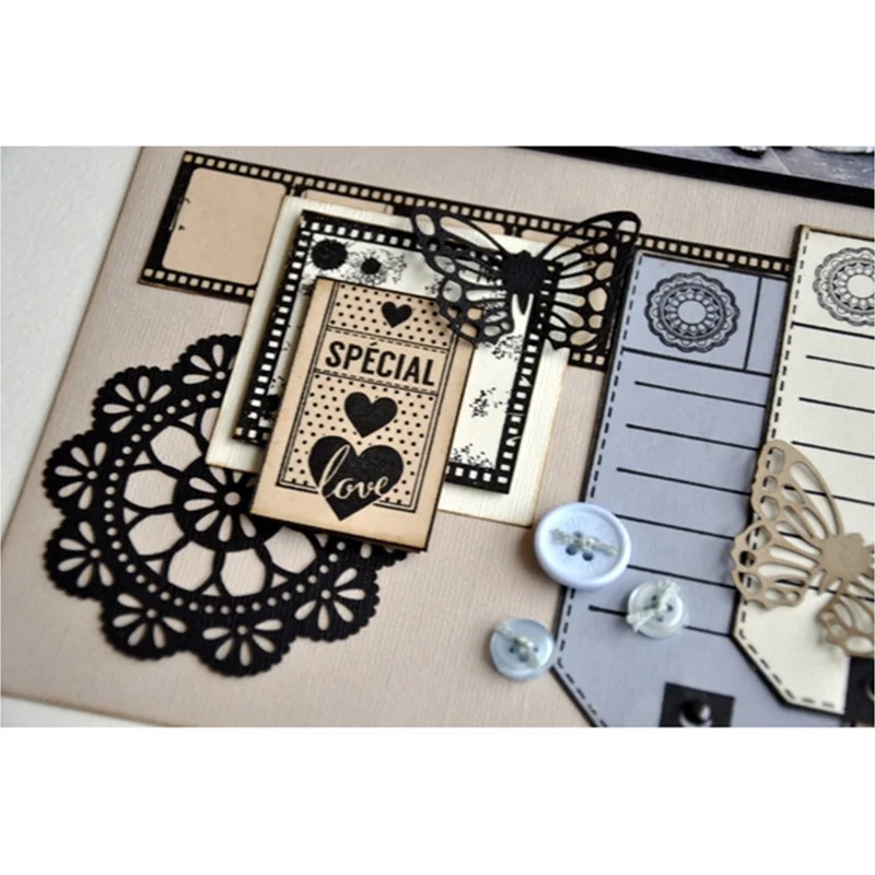 Цветочные бабочки штампы Скрапбукинг металлические Вырубные для изготовления