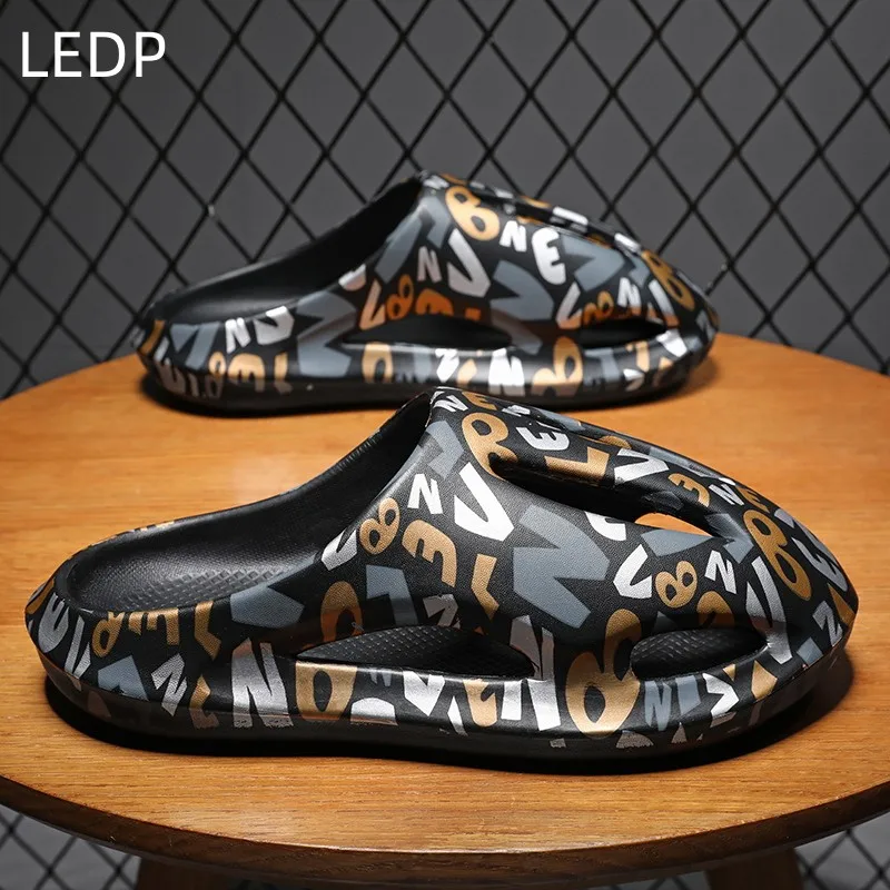 

Шлепанцы Baotou мужские с отверстиями, уличные пляжные тапочки, модная дышащая уличная Летняя обувь на толстой подошве, весна-лето