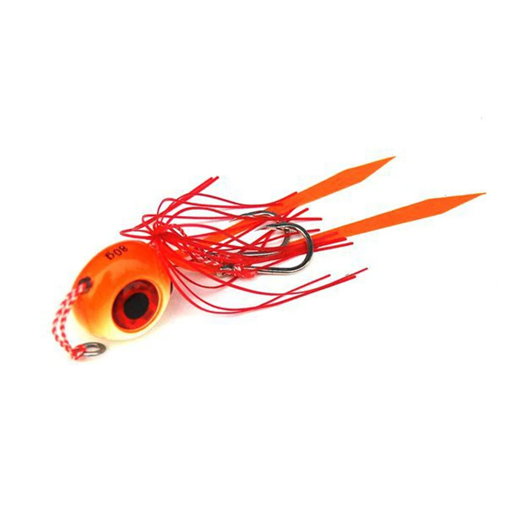 

Fake Bait Glow Orange Lightweight Not Easy To Unhook Portable And Accompanying Colorful Fishing Supplies Soft Bait Hook Bait