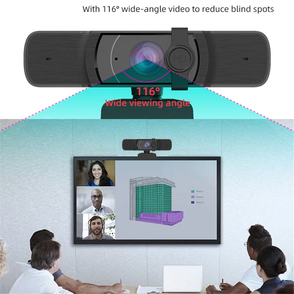 

HD USB Webcam 1080P Support Autofocus Web Camera 1080P For Computer Live Online Teaching Video Calling with Microphone Camera