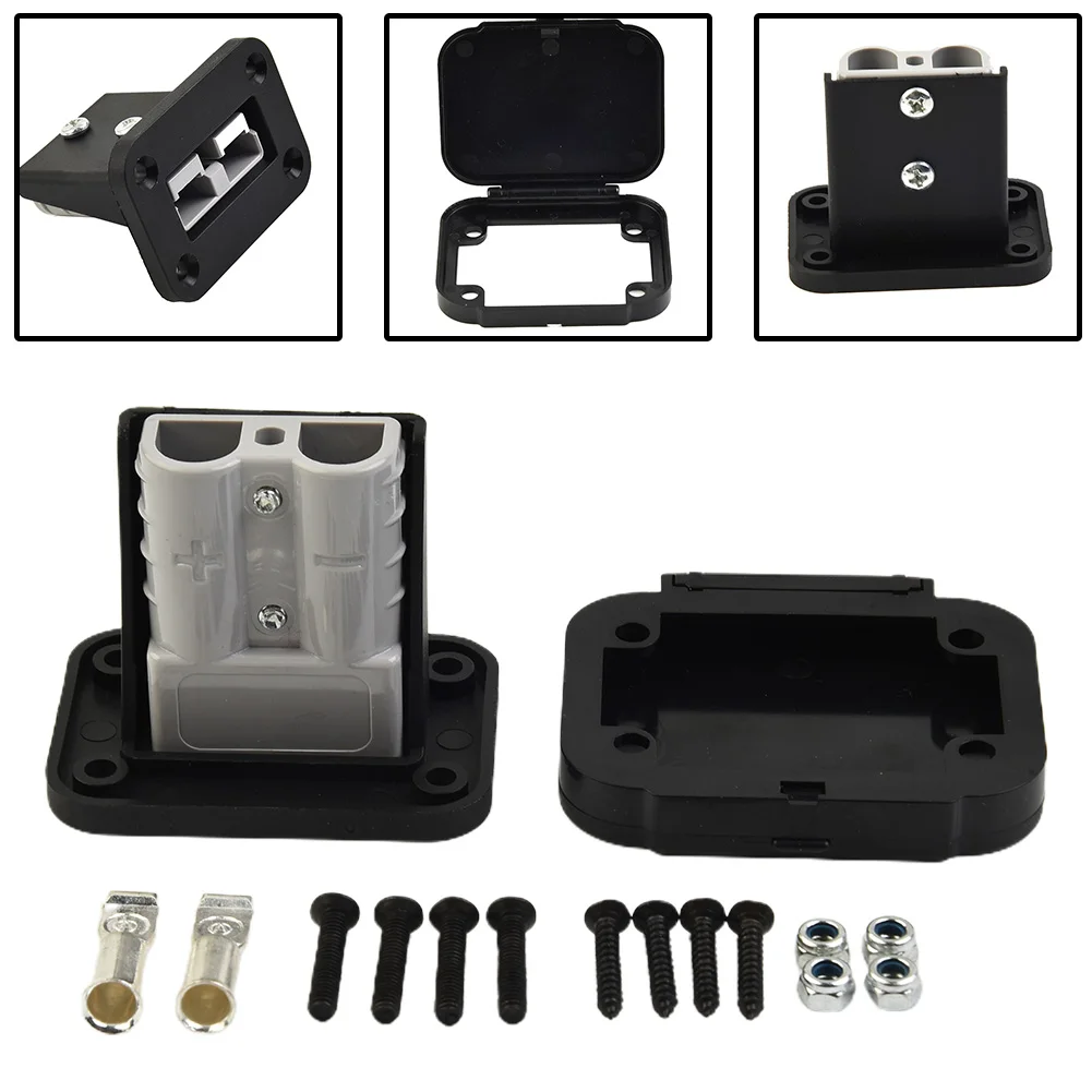 

1pcs 50A For Anderson Plug Connector Flush Mount Bracket Panel Cover For Caravan Camper Boat Truck Cable Connectors