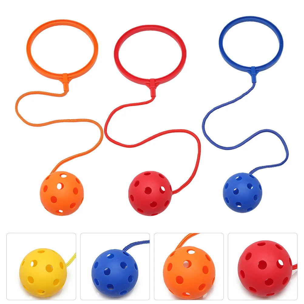 

5 Pcs Bouncing Ball Toy Kid Toys Rope Abs Parent-child Round Swings Kids Outdoor