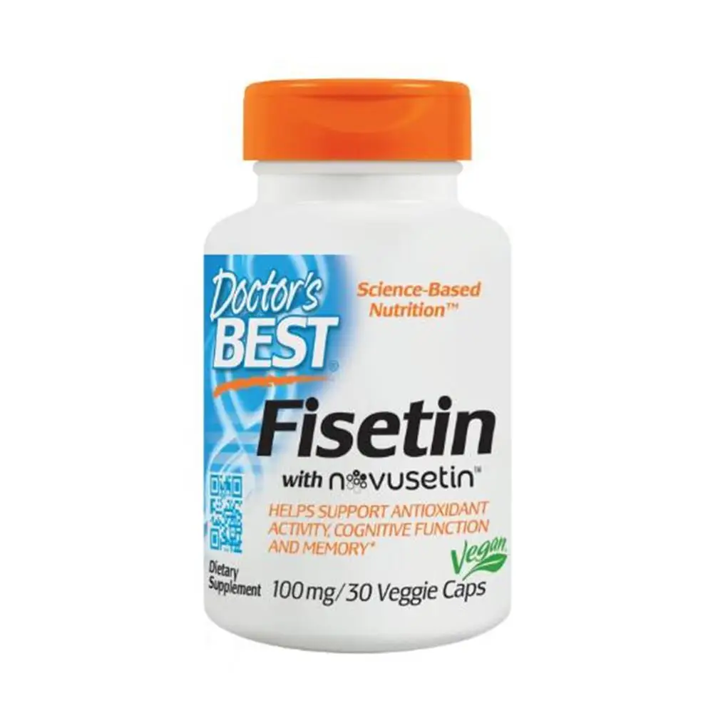 

High strength fisetin Cognisetin 30 Veggi Caps 100 mg Rhus succedanea, memory improvement Cellulose