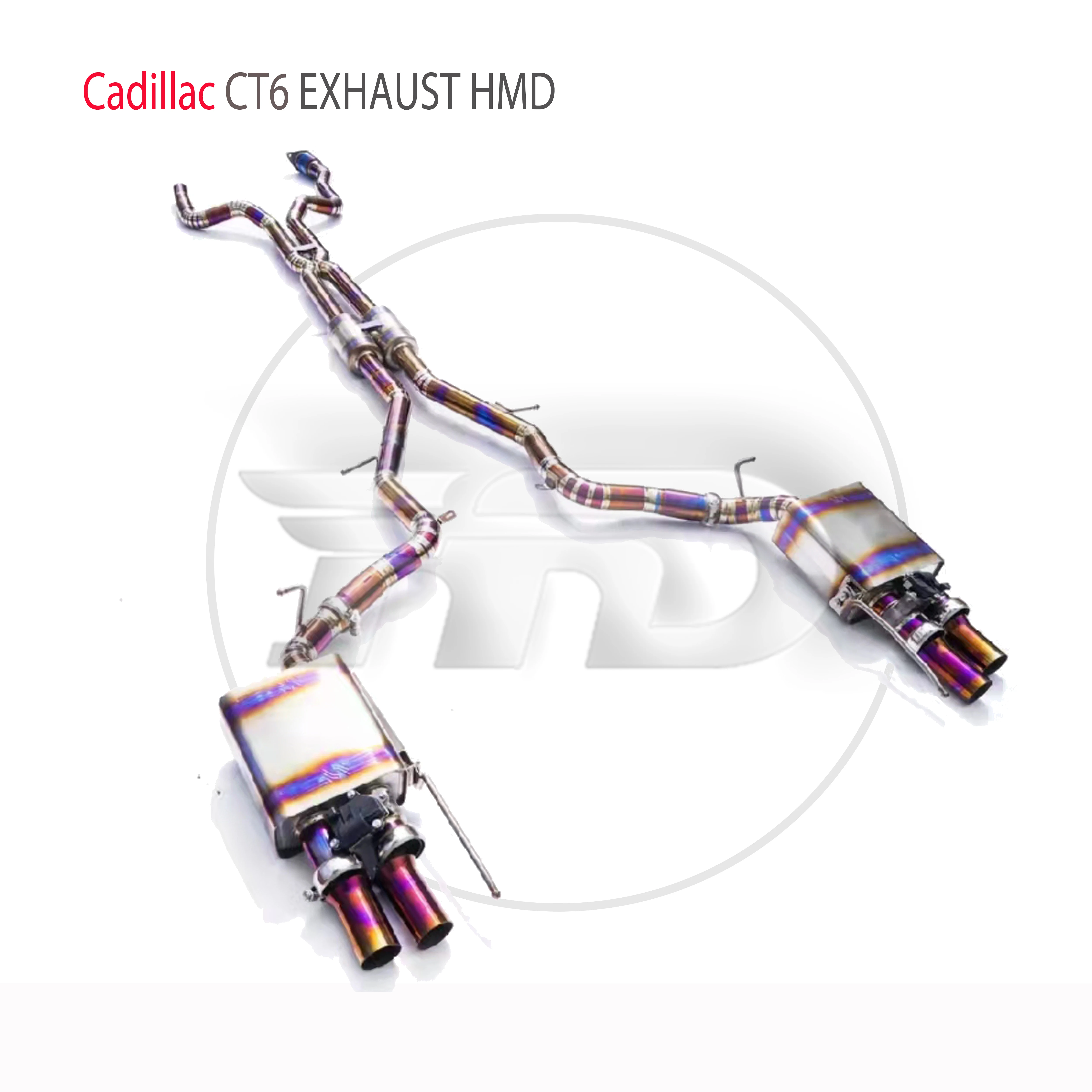 

HMD Titanium Alloy Exhaust System is Suitable For Cadillac CT6 3.0T Auto Modification Electronic Valve Catback Pipe