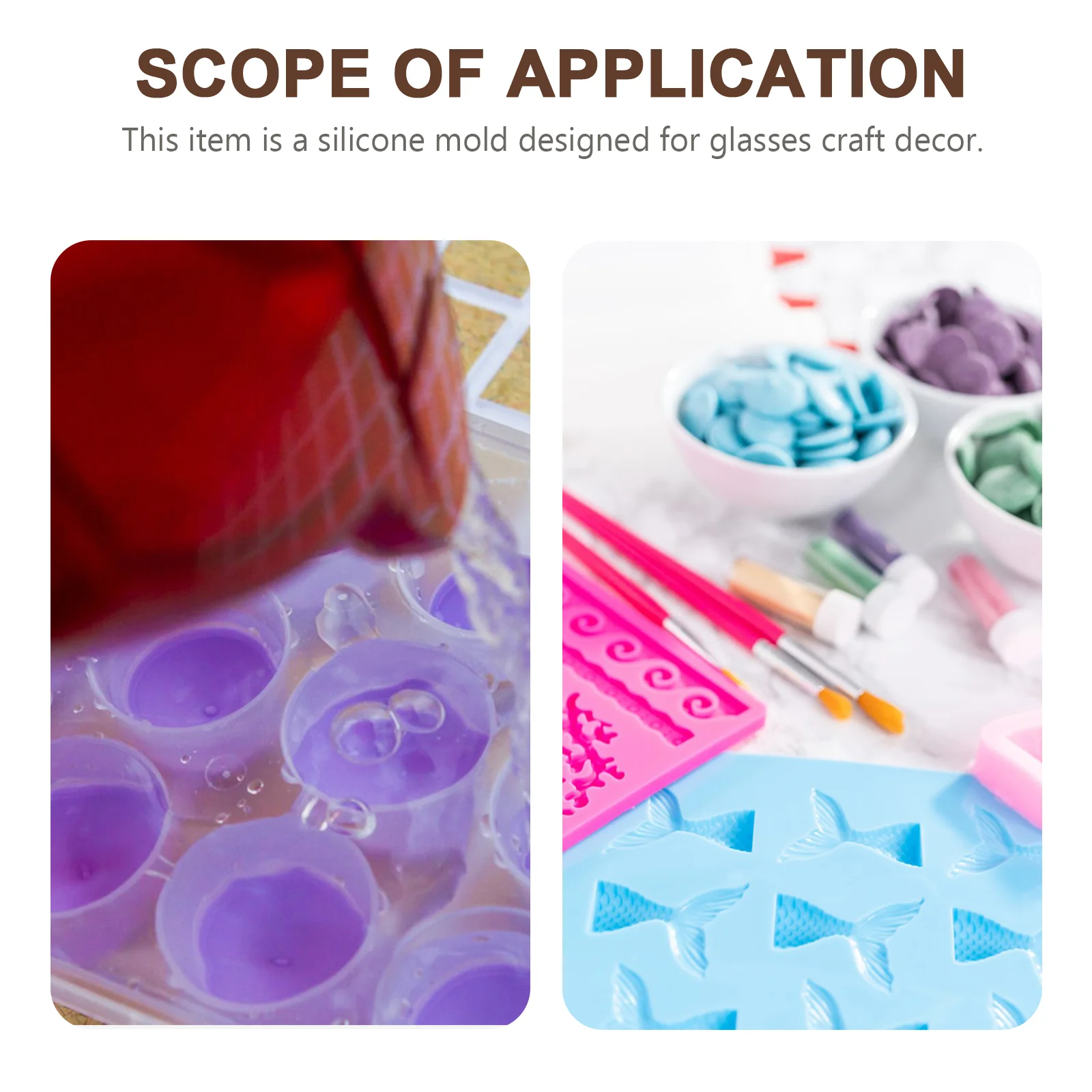 Прозрачная эпоксидная форма силиконовые формы для смолы ремесла сделай сам