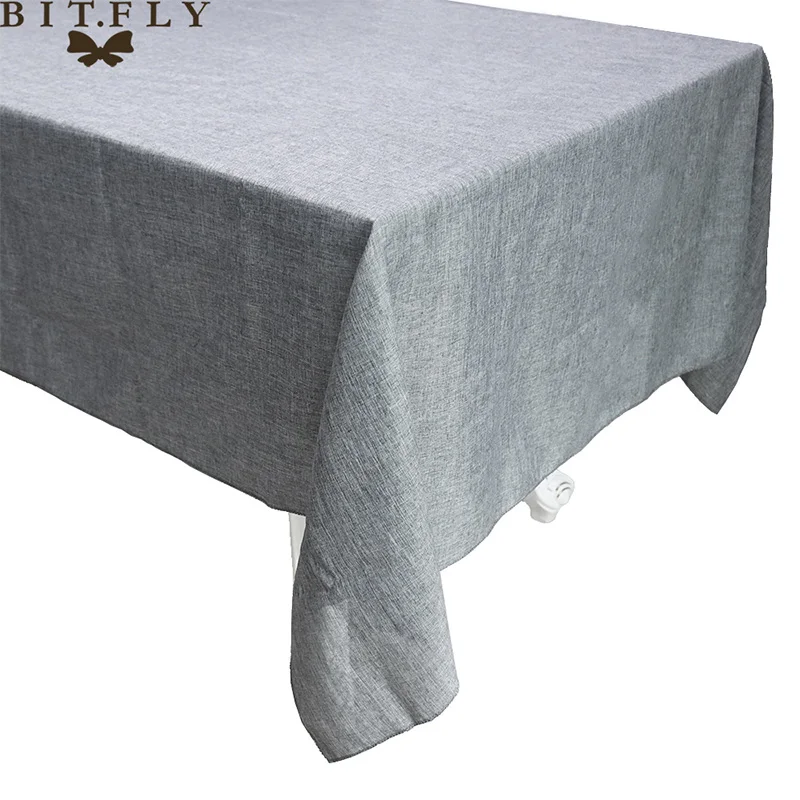 

Скатерть BIT.FLY из хлопка и льна, серая/хаки