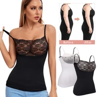 cami body shaper for women shaping camisoles tummy control tank top undershirts waist cinchers shapewear lace plus size