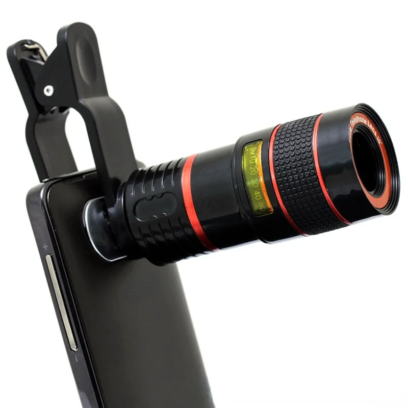 

Телескопический зум-объектив 8x для телефона, Телескоп 8x, объектив с длинным фокусом для мобильного телефона, объектив HD-камеры, внешний зум, объектив с особым эффектом