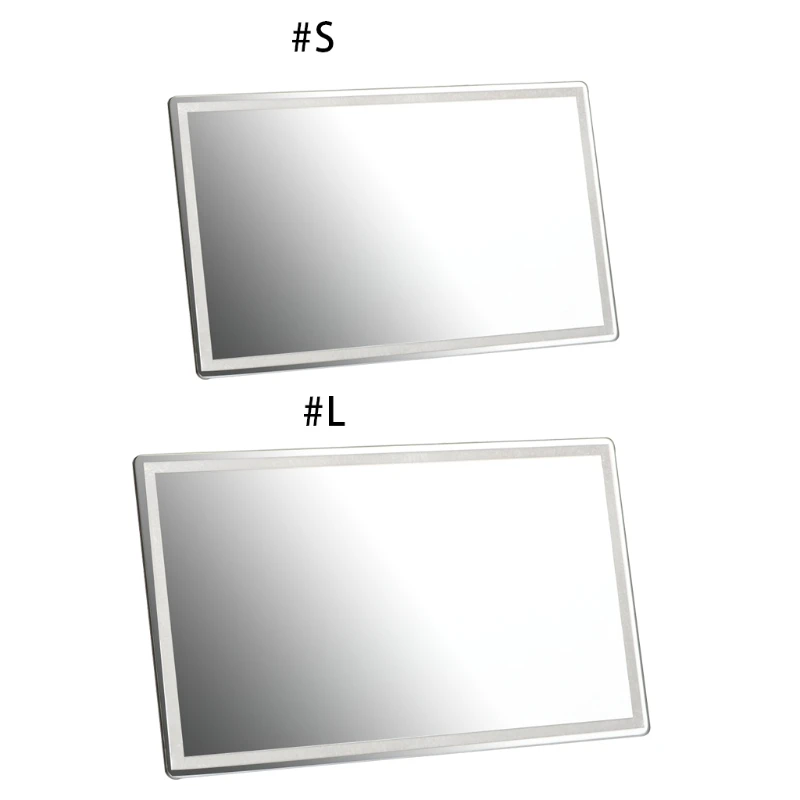 

Vanity Mirror for Sun Visor Mirror 4.3x2.5in/5.9x3.1in High-definition Stainless Steel Universal Self-adhesive for Girls