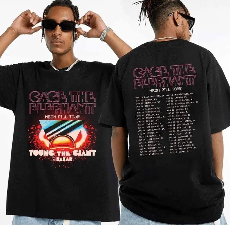 Клетка слон неоновая таблетка тур 2024 рубашка клетка концерт Shir