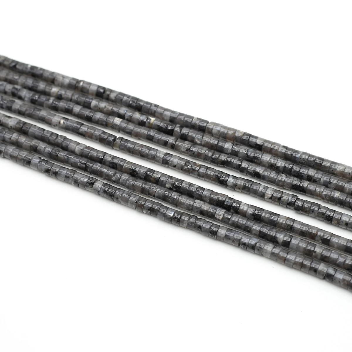

Natural Stone Beads Small Cylindrical Shape Black Flash Labradorite Stone Charms for Jewelry Making Necklace Bracelet Decoration