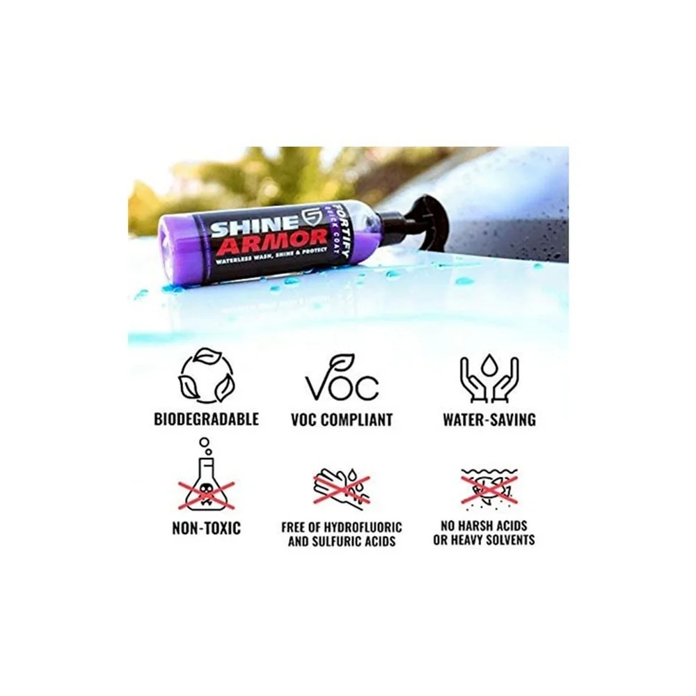Полировка для автомобиля SHINE ARMOR с керамическим покрытием без воды гидрофобное