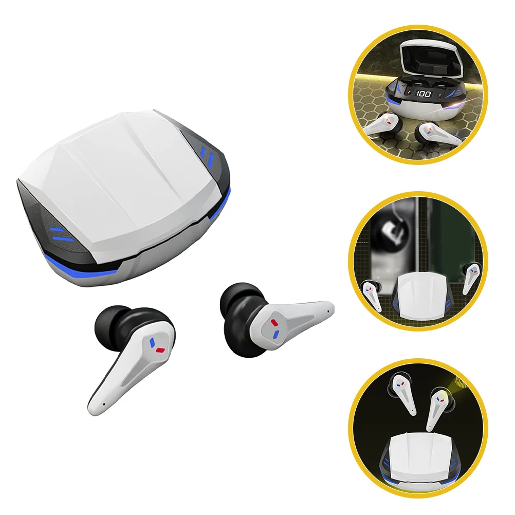 

1 Pair Wireless Headphone Low Delay Breathing Light Gaming Earbud With Mic