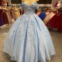 light blue princess quinceanera dresses ball gown formal prom graduation gowns sweet 15 16 dress vestidos vestidos de 15 a%c3%b1os