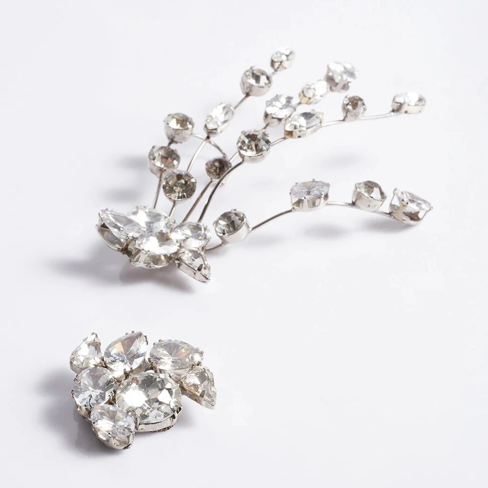 Винтажные дисимметричные серьги с кристаллами кисточки ювелирные изделия для