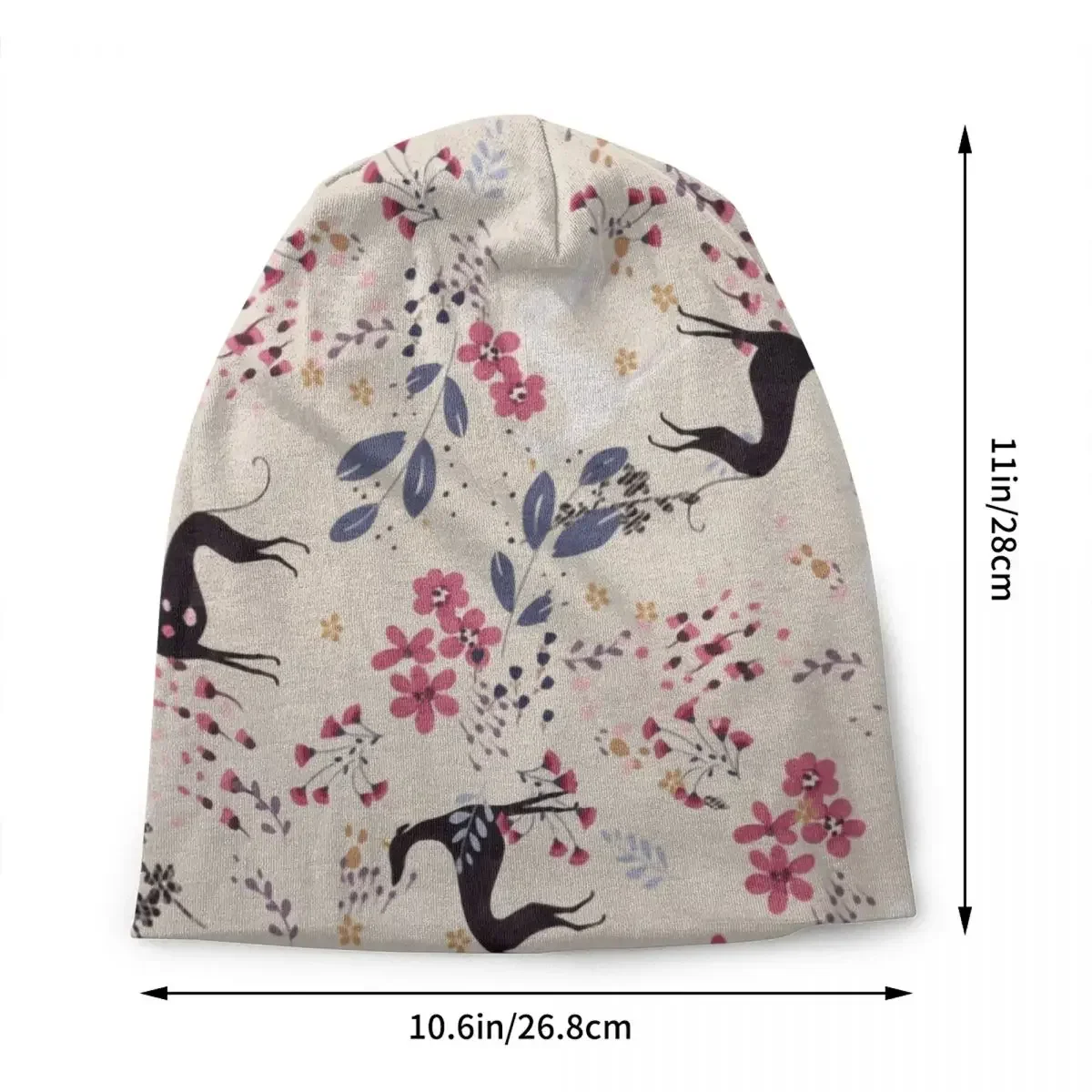 Борзая Цветок Любовь Черепа Шапки Уличная одежда Зимние теплые вязаные шапки для