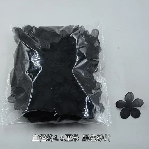 

200 шт. атласные лепестки из органзы для детской одежды, ручная работа, сделай сам, вуаль с 3D цветами, свадебное платье, декоративные материалы, RS4150