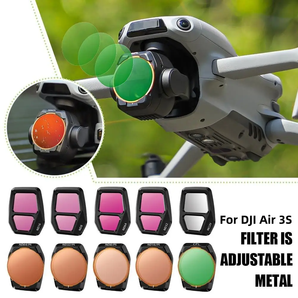 Фильтр для дрона DJI Air 3S регулируемый металлический CPL ND64 повышает стрельба