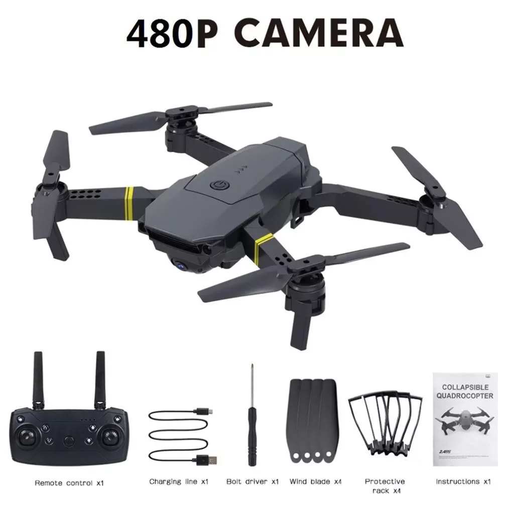 

360 degree Aerial Camera Drone E58 Small High Definition Wifi With 4-Axis Foldable Real-Time Image Transmission Fixed Height