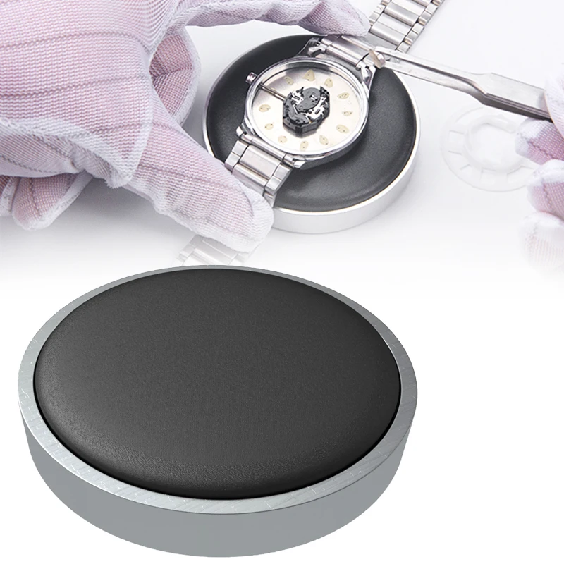   Watch Jewelry Movement Casing Cushion Pad Leather Protecting Holder Professional Watch Repair Tool Accessory for Watchmaker 