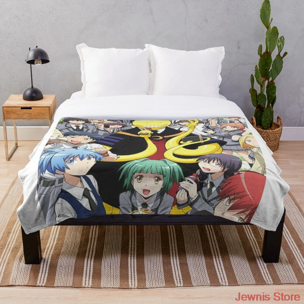 

Assassination Classroom Throw Blanket Quilt Bedding for Girls Children Adult Gift Bedroom Decor Size Variety for Styles.