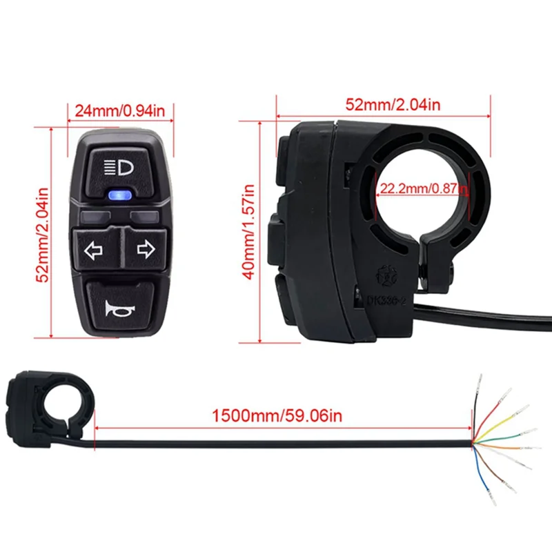 Аксессуары для модификации велосипедной литиевой батареи переключатель 3-в-1 DK336